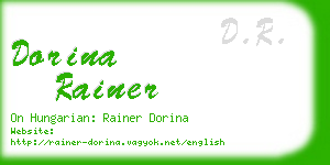 dorina rainer business card